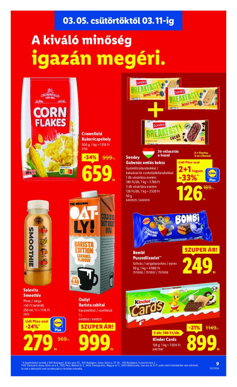 Lidl Érvényes 03.05-től 9 oldal