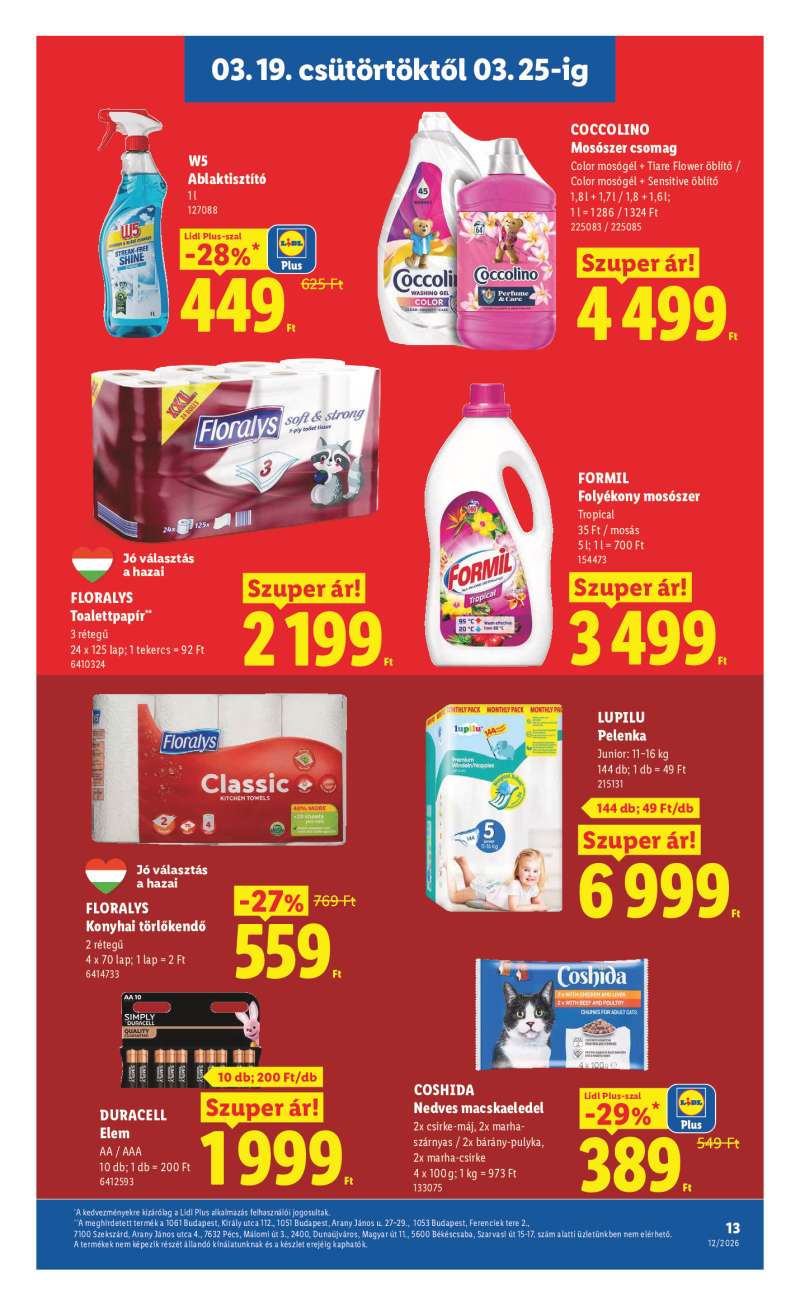 Lidl Érvényes 03.19-től 13 oldal