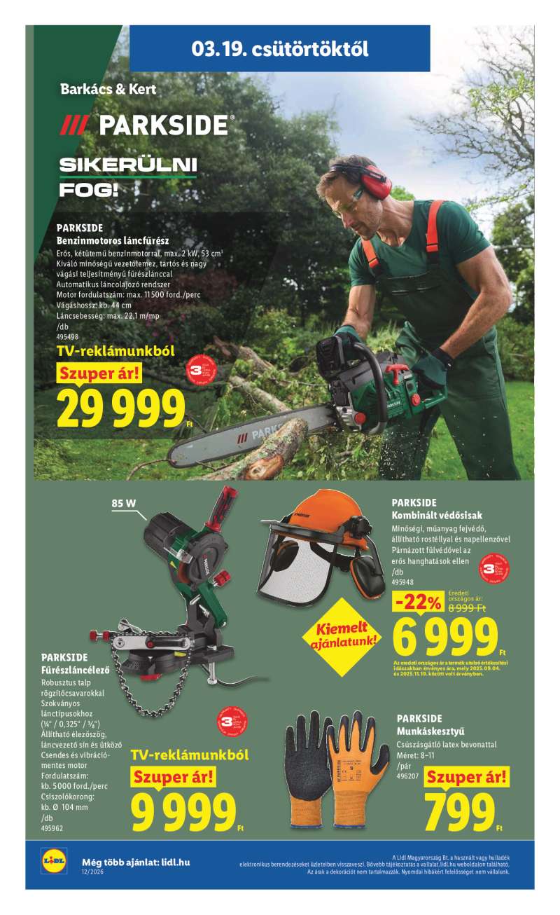 Lidl Érvényes 03.19-től 22 oldal