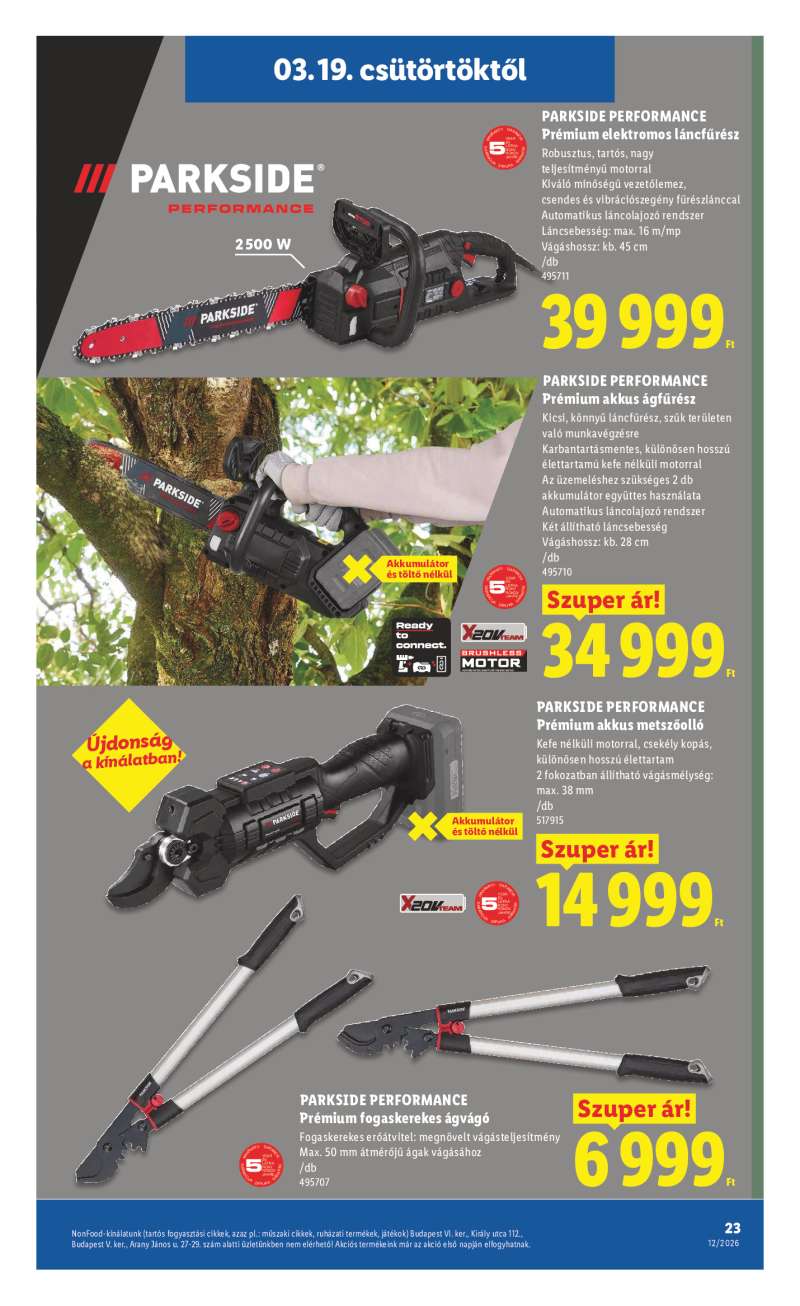 Lidl Érvényes 03.19-től 23 oldal