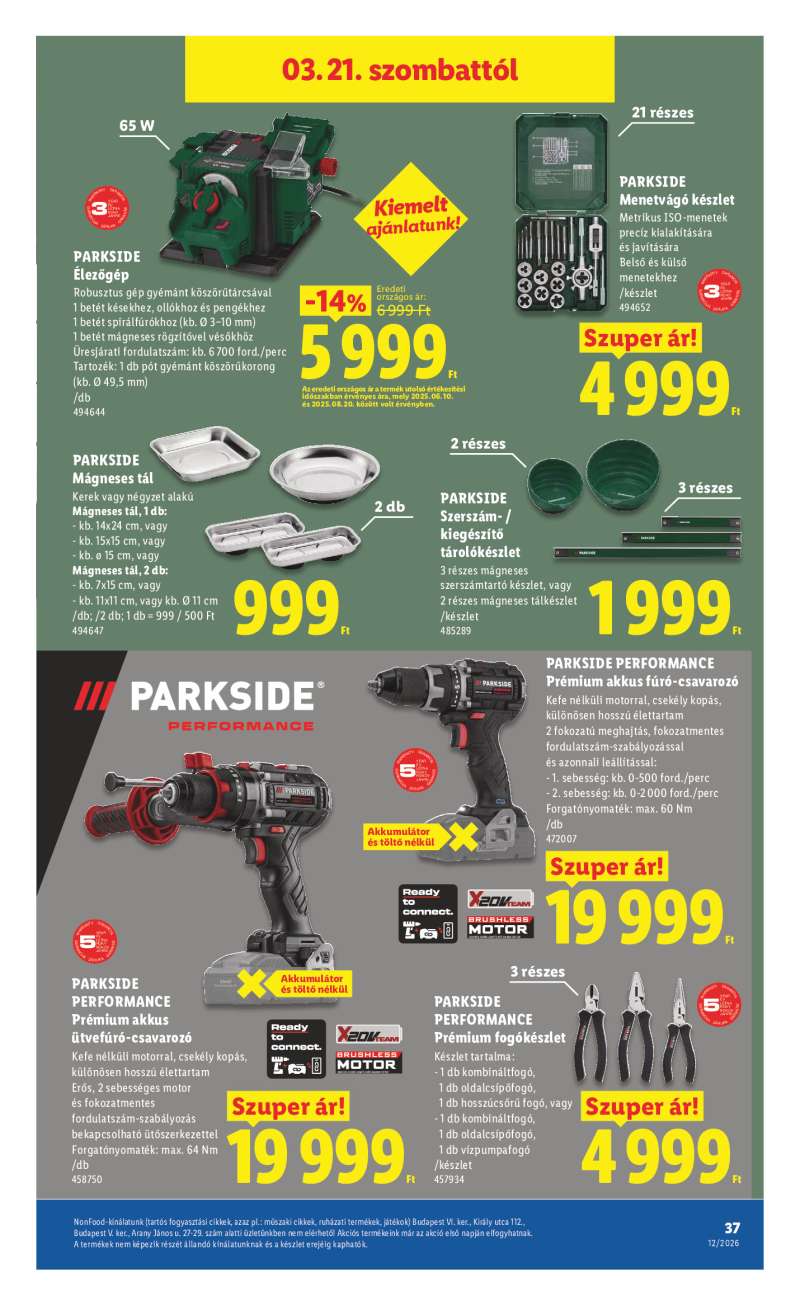 Lidl Érvényes 03.19-től 37 oldal