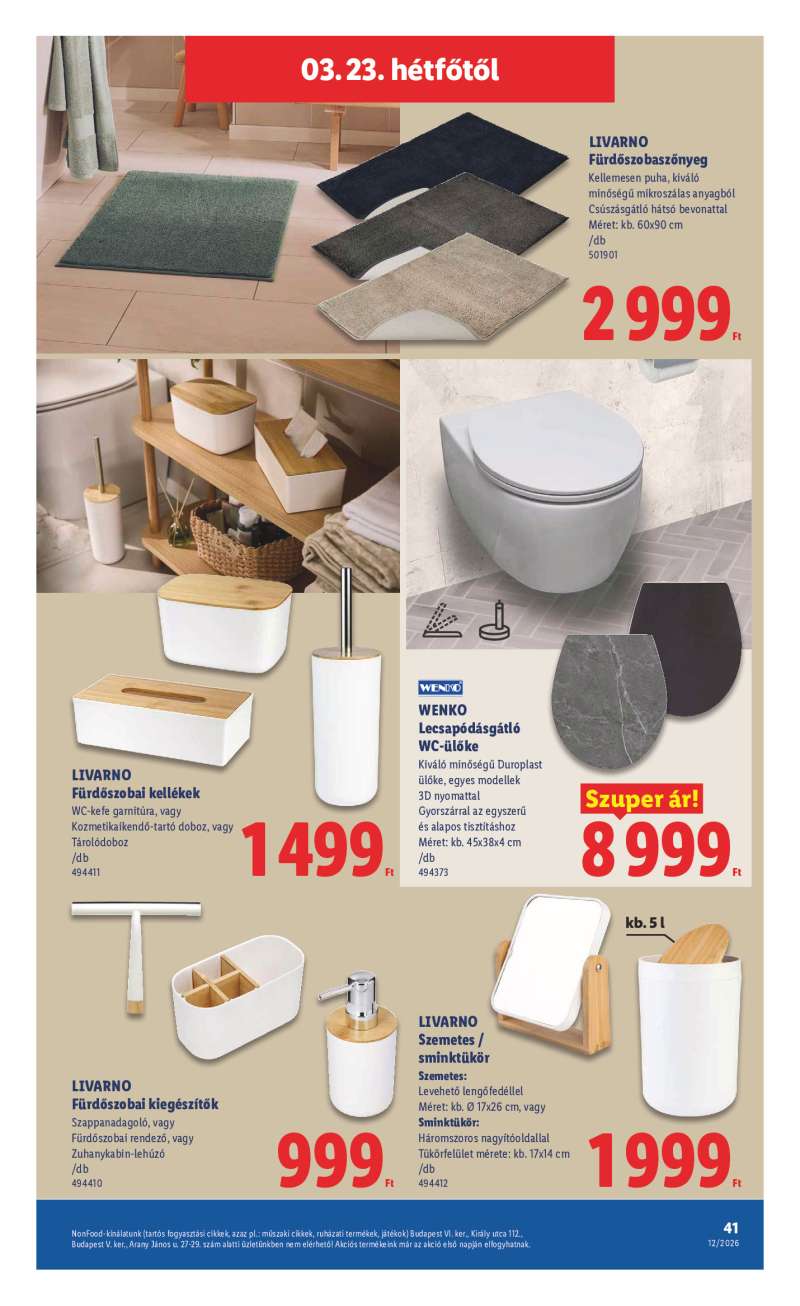 Lidl Érvényes 03.19-től 41 oldal