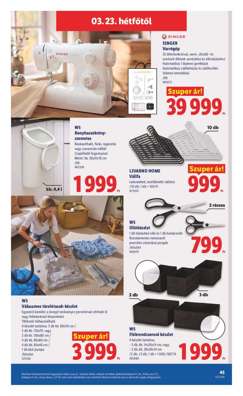 Lidl Érvényes 03.19-től 45 oldal