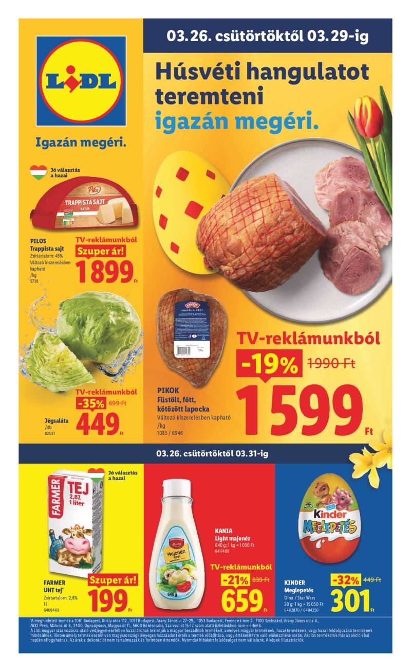 Lidl Érvényes 03.26-tól 1 oldal