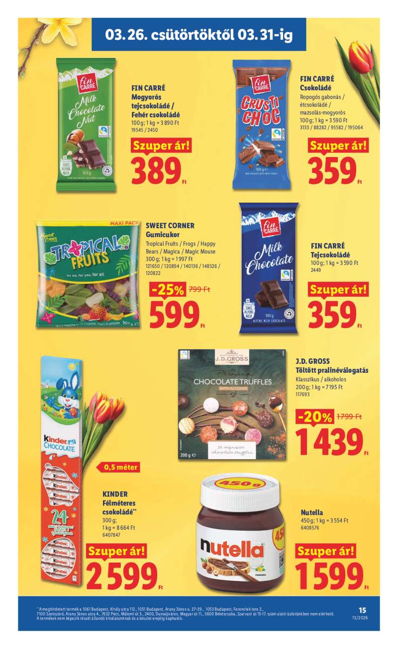 Lidl Érvényes 03.26-tól 15 oldal