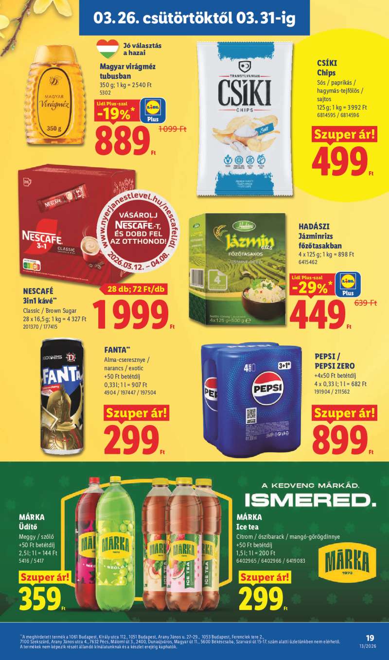 Lidl Érvényes 03.26-tól 19 oldal