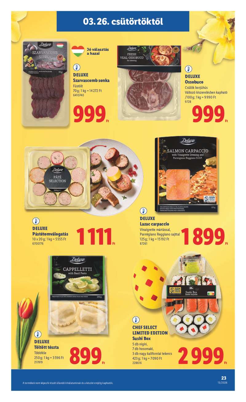 Lidl Érvényes 03.26-tól 23 oldal