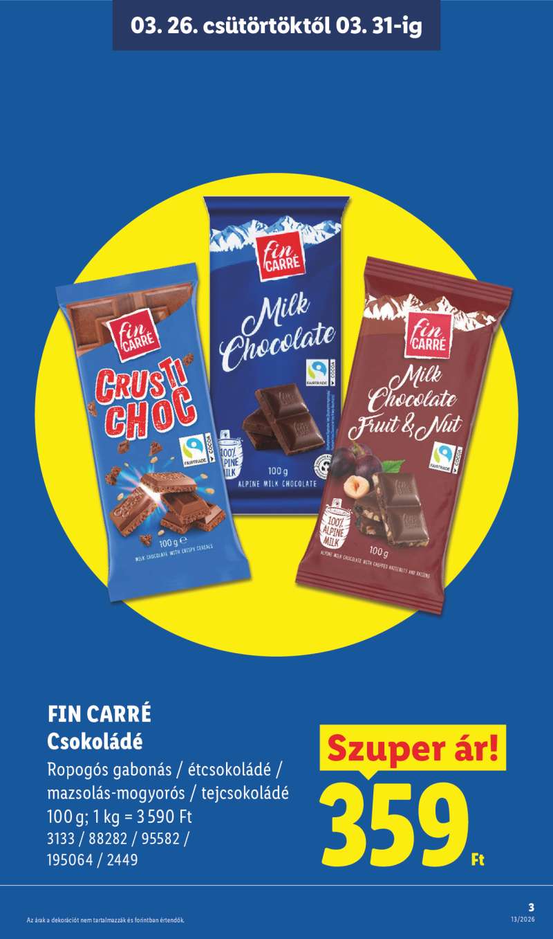 Lidl Érvényes 03.26-tól 3 oldal