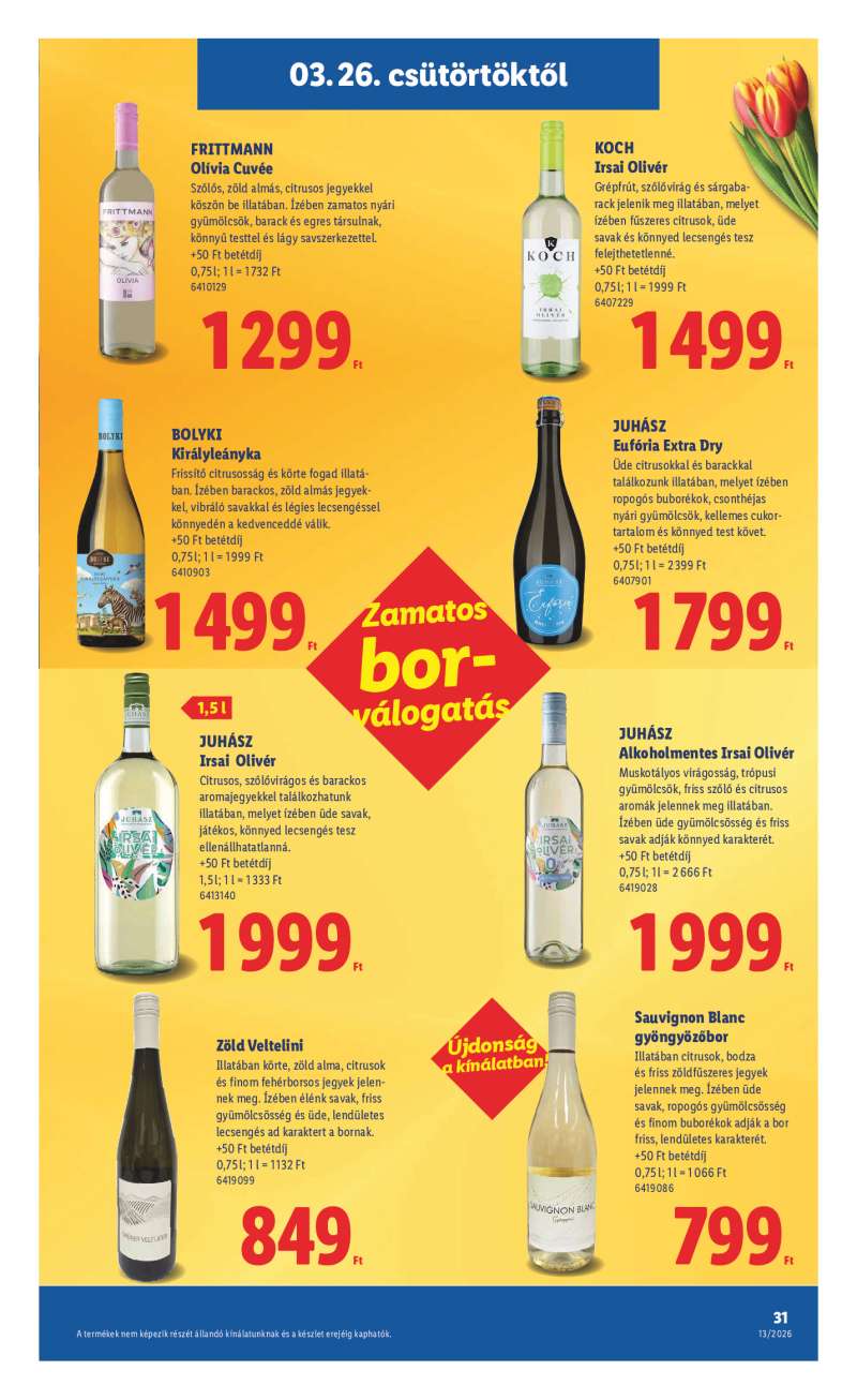 Lidl Érvényes 03.26-tól 31 oldal
