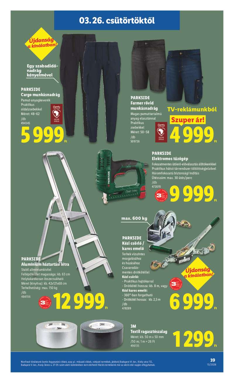Lidl Érvényes 03.26-tól 39 oldal