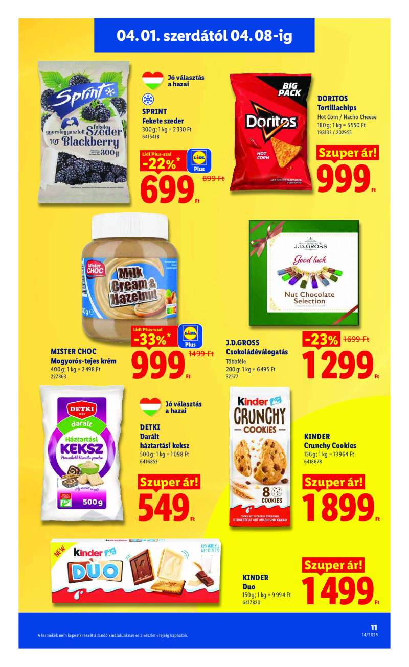 Lidl Érvényes 04.01-től 11 oldal