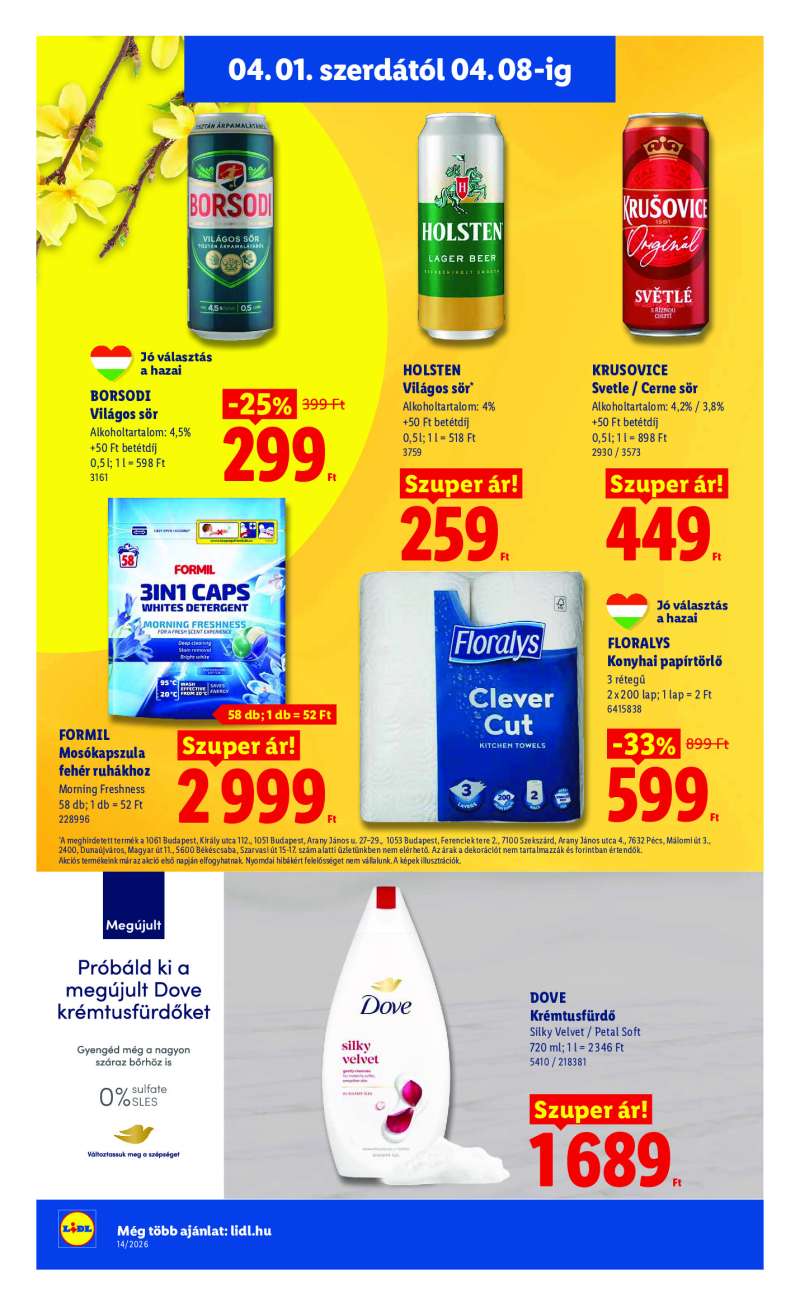 Lidl Érvényes 04.01-től 14 oldal