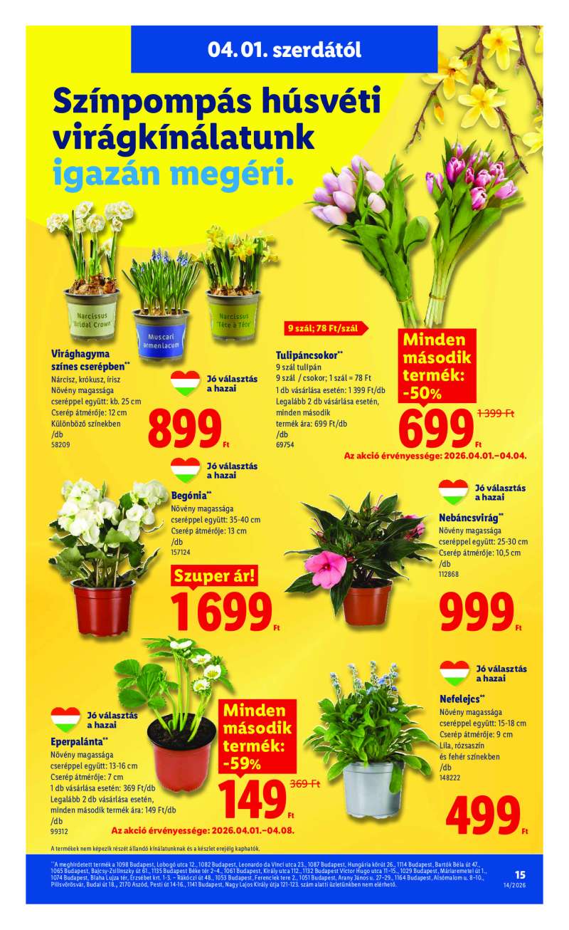 Lidl Érvényes 04.01-től 15 oldal