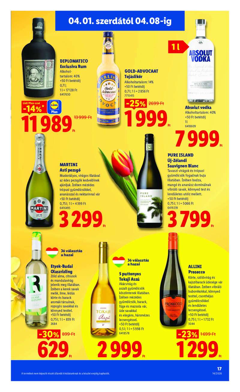 Lidl Érvényes 04.01-től 17 oldal