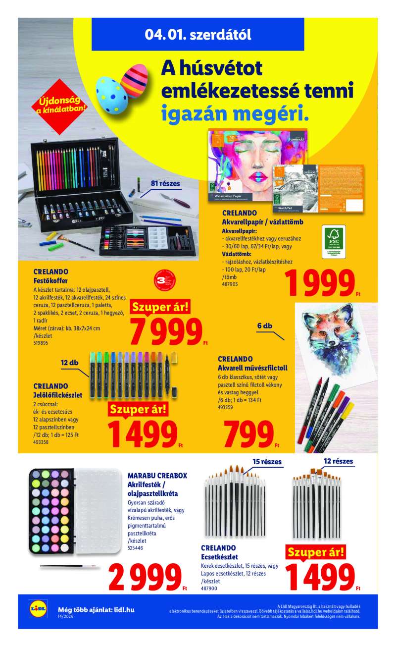 Lidl Érvényes 04.01-től 26 oldal