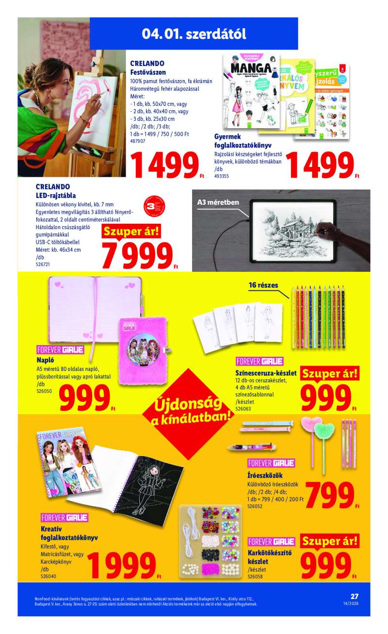 Lidl Érvényes 04.01-től 27 oldal