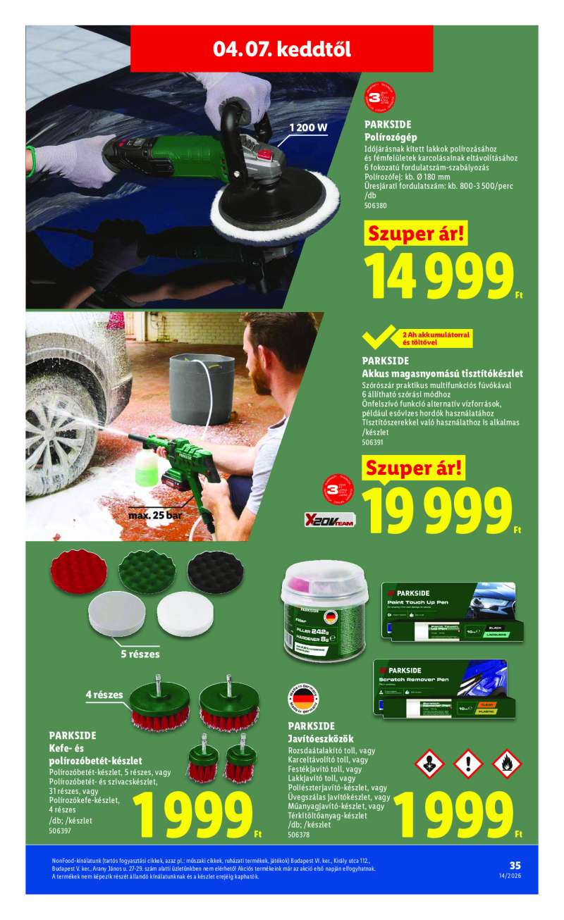 Lidl Érvényes 04.01-től 35 oldal