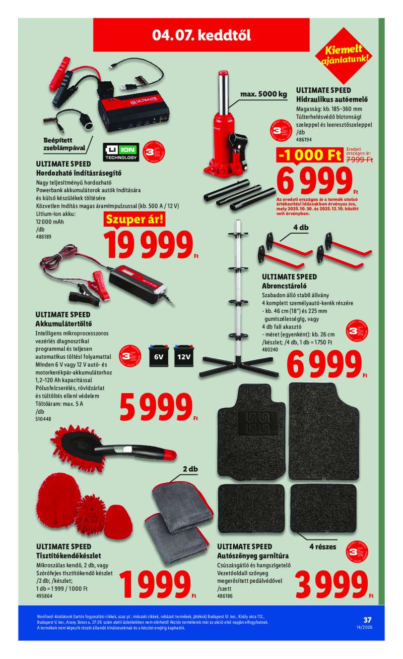 Lidl Érvényes 04.01-től 37 oldal