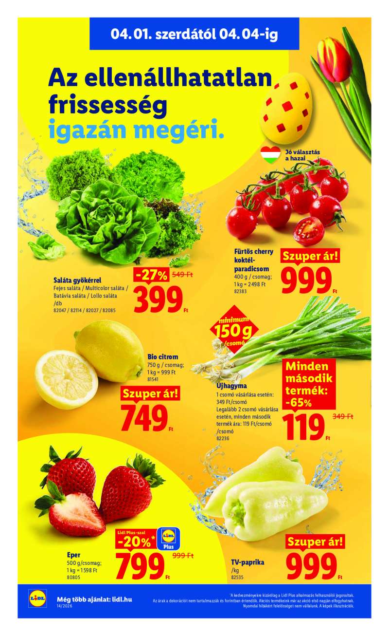 Lidl Érvényes 04.01-től 4 oldal