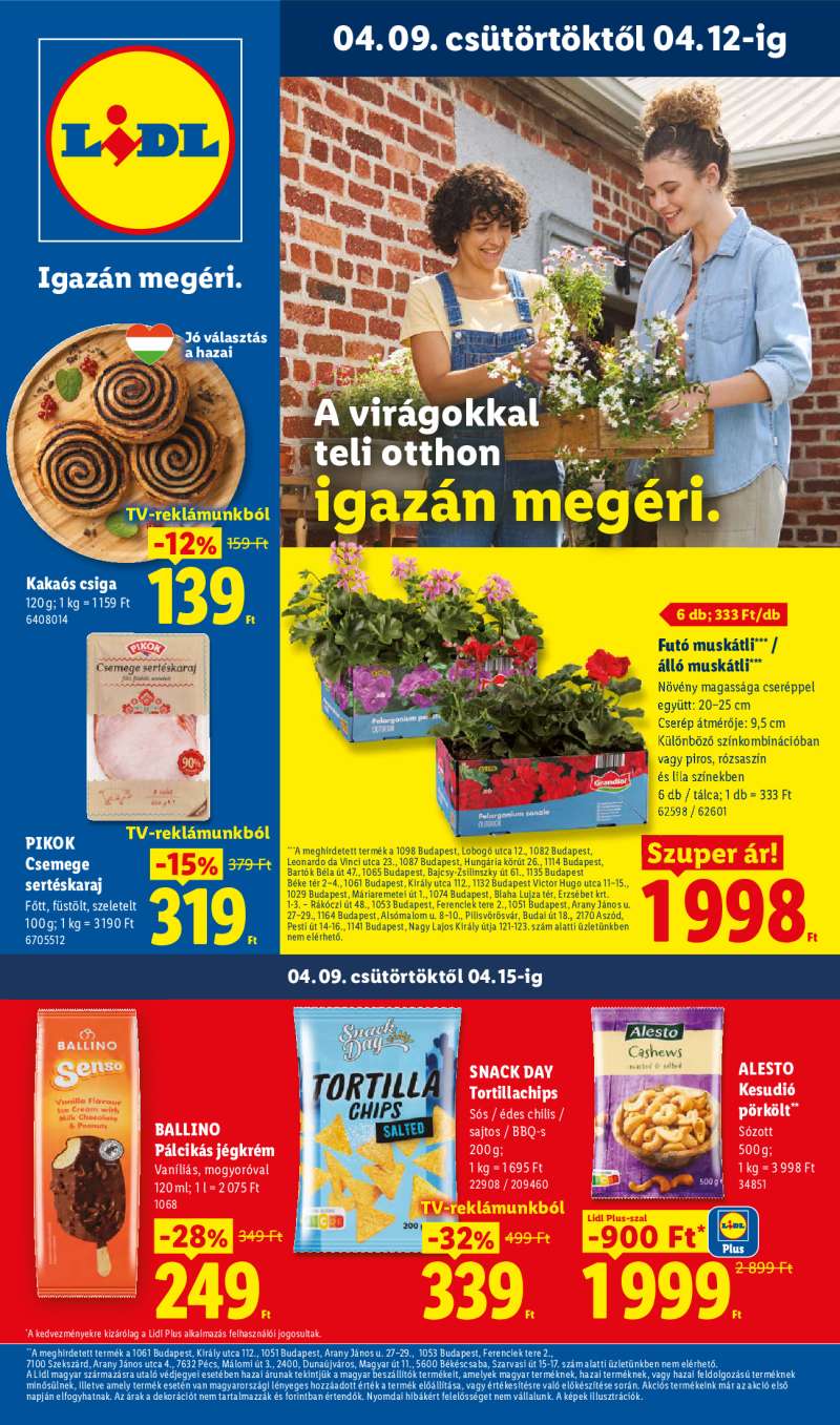 Lidl Érvényes 04.09-től 1 oldal
