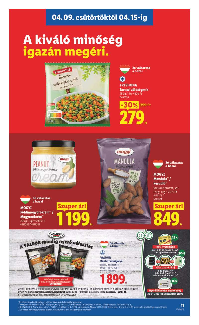Lidl Érvényes 04.09-től 11 oldal
