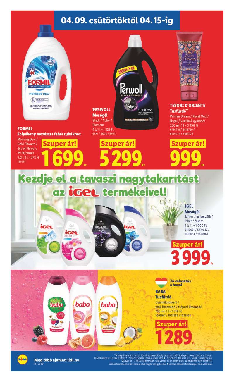 Lidl Érvényes 04.09-től 16 oldal