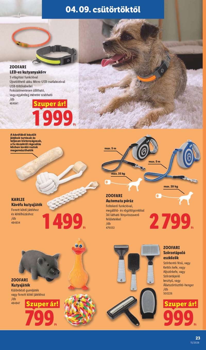 Lidl Érvényes 04.09-től 23 oldal