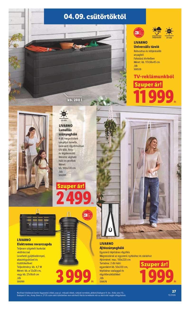 Lidl Érvényes 04.09-től 27 oldal