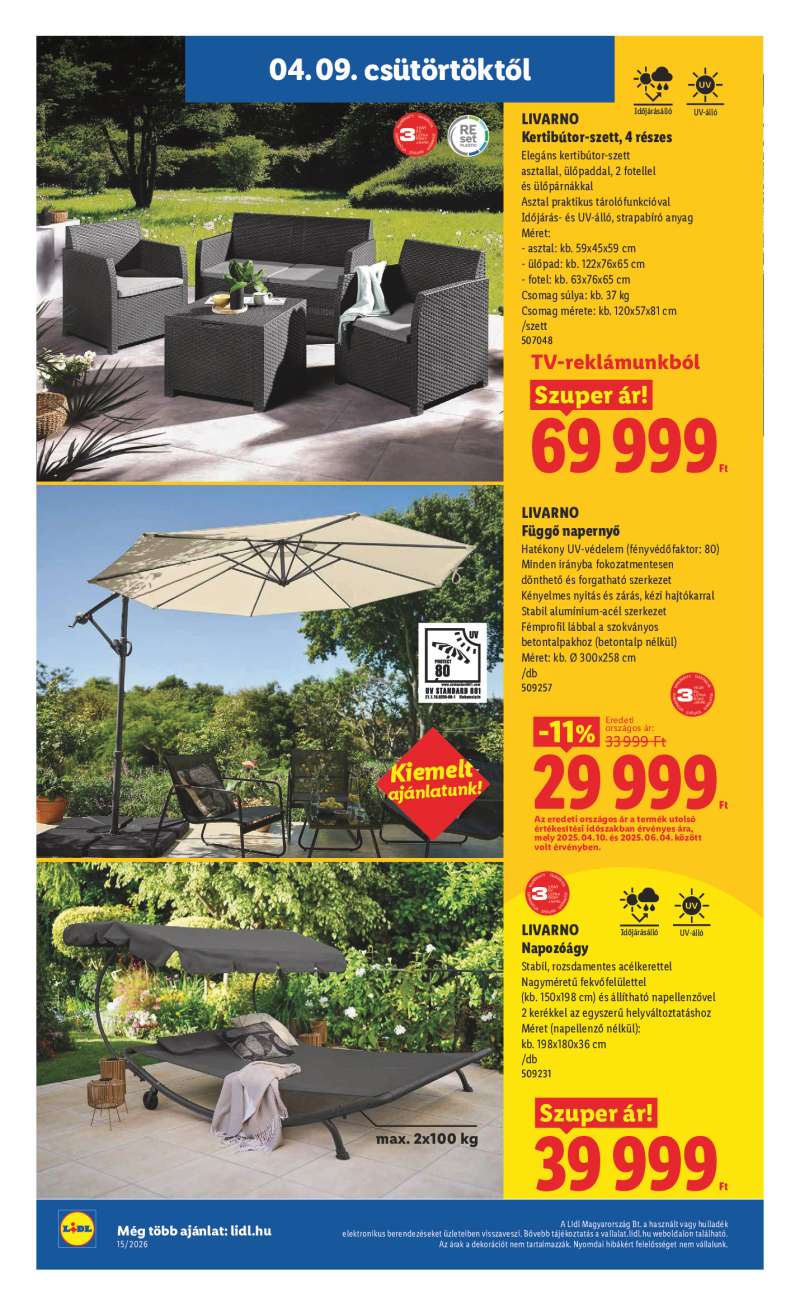 Lidl Érvényes 04.09-től 28 oldal