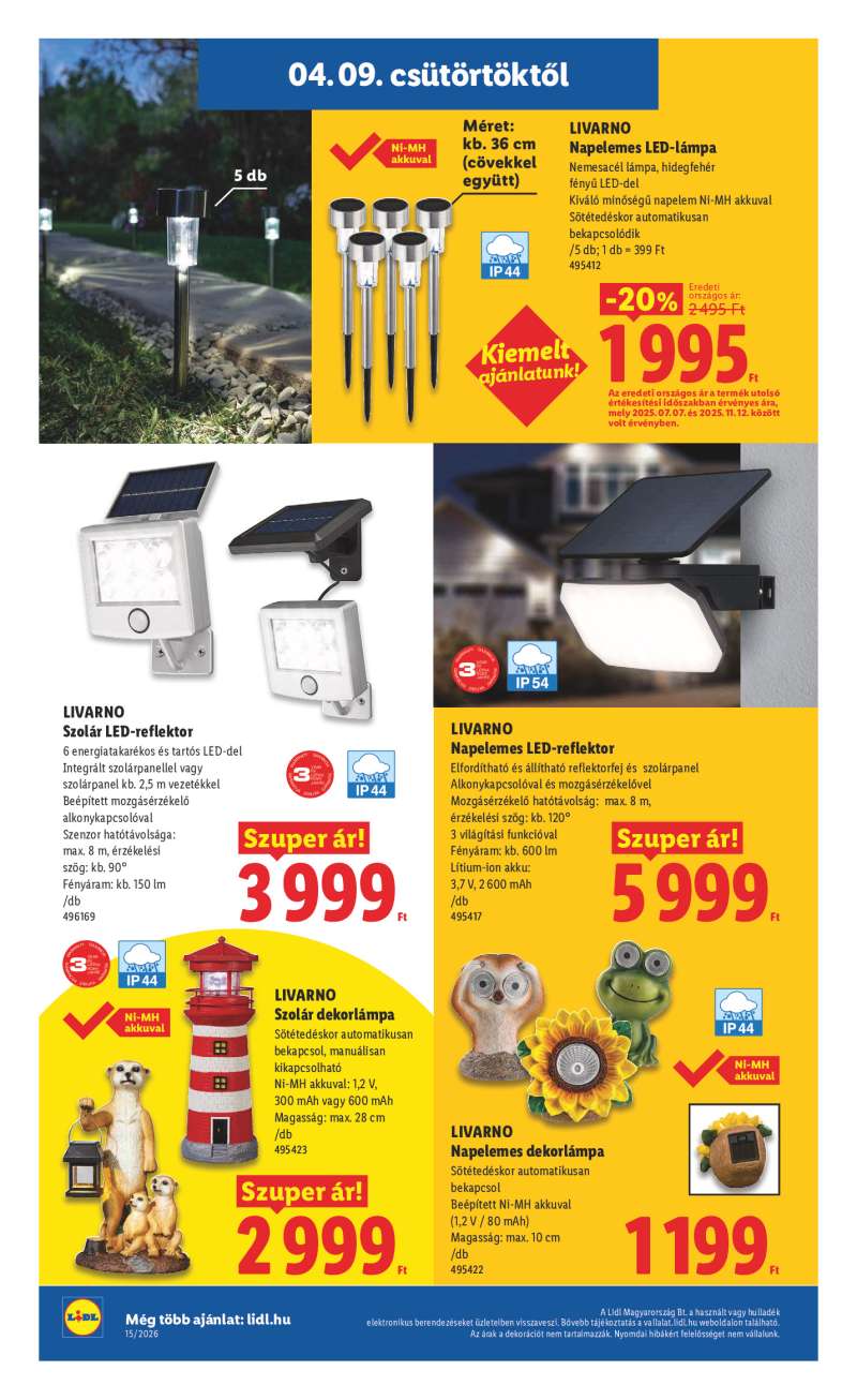Lidl Érvényes 04.09-től 30 oldal