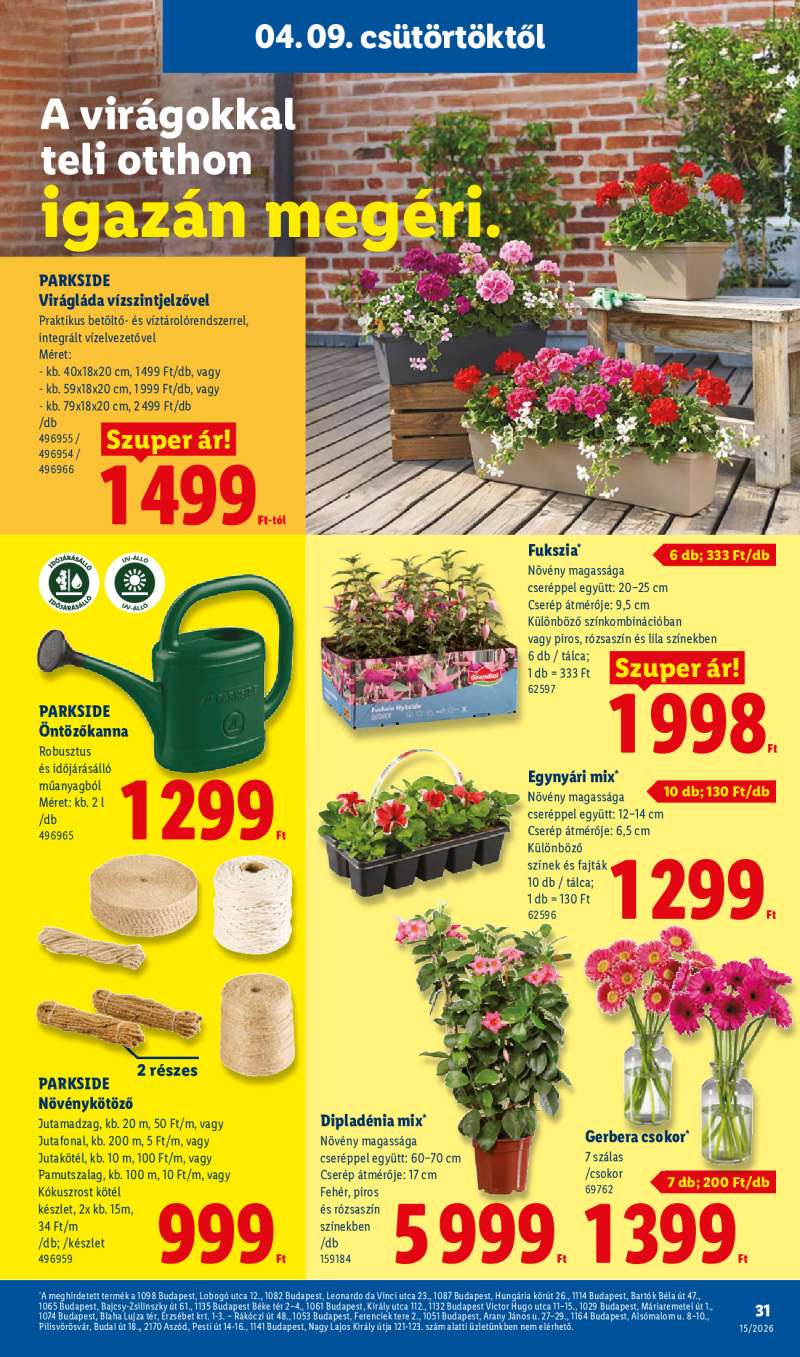 Lidl Érvényes 04.09-től 31 oldal