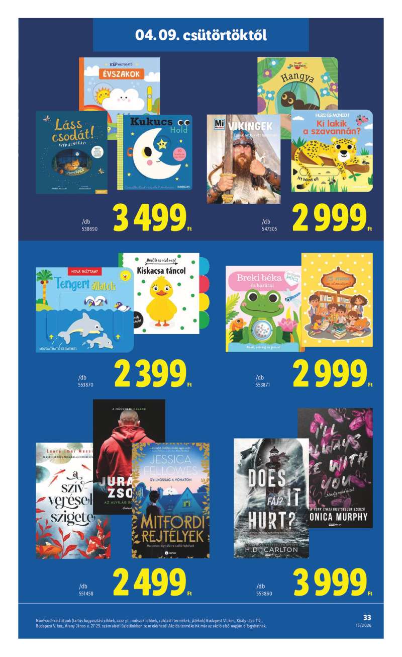 Lidl Érvényes 04.09-től 33 oldal