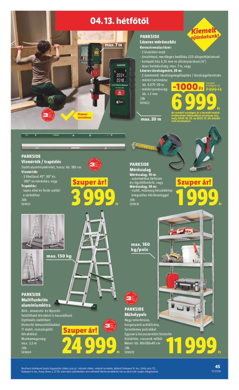 Lidl Érvényes 04.09-től 45 oldal