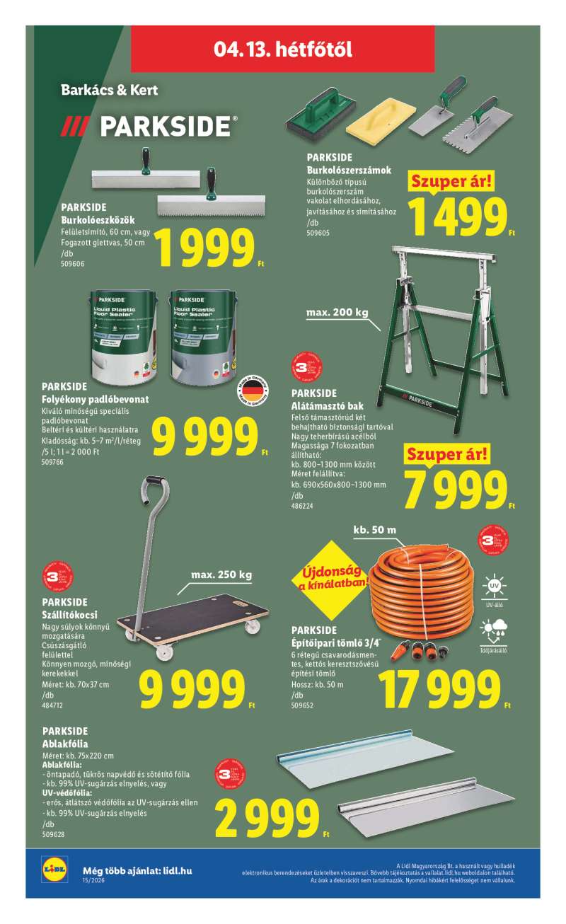 Lidl Érvényes 04.09-től 46 oldal