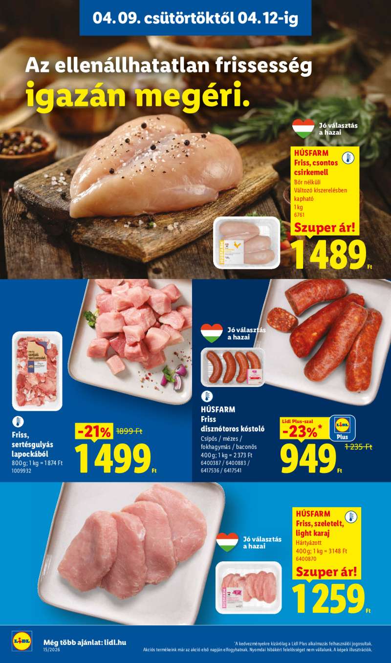 Lidl Érvényes 04.09-től 8 oldal