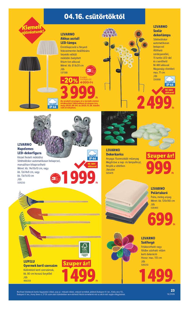 Lidl Akciós Újság 23 oldal