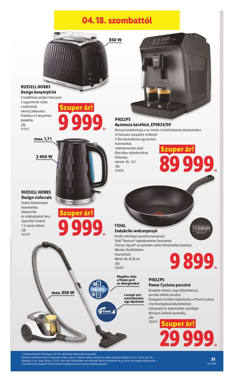 Lidl Akciós Újság 31 oldal