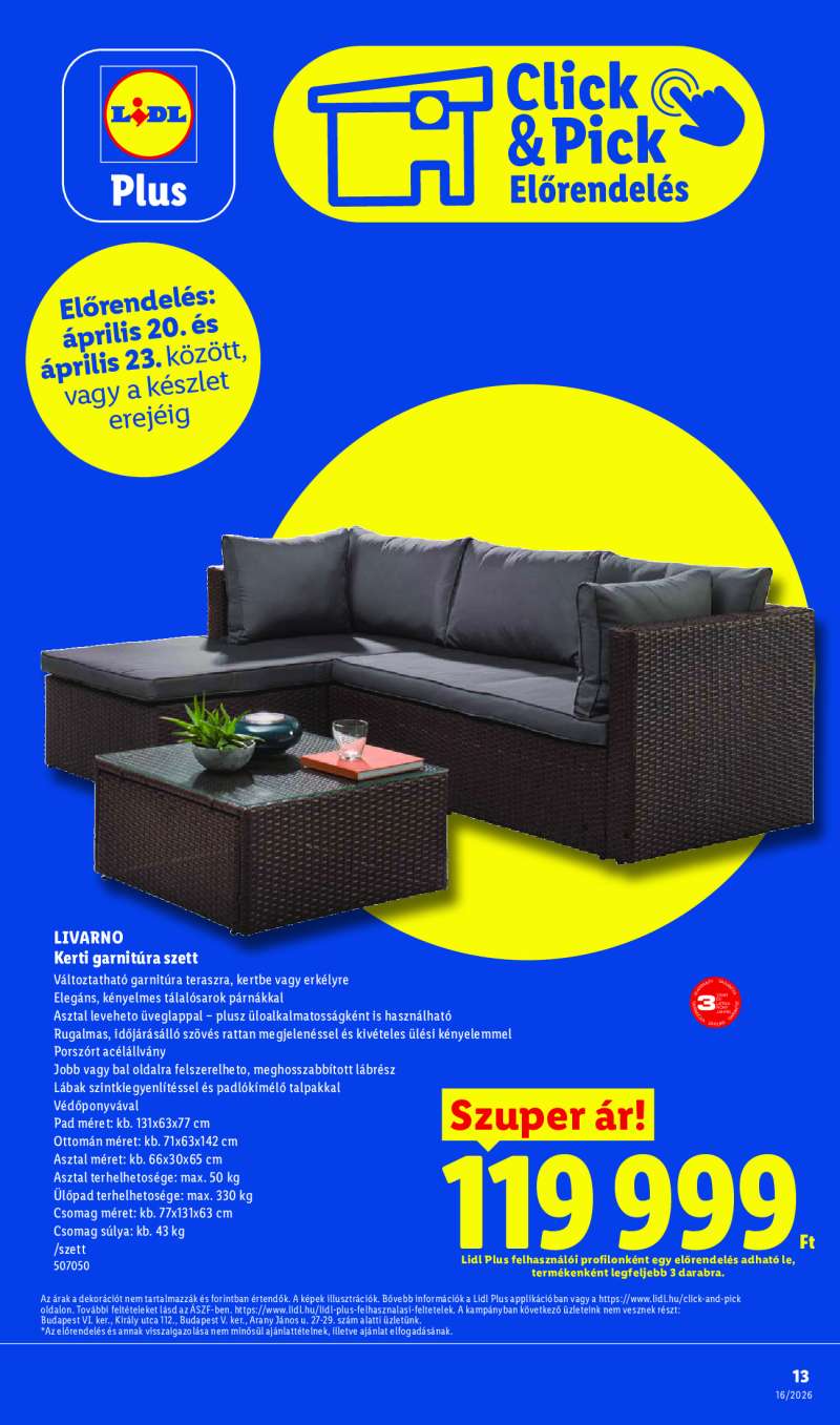 Lidl Érvényes 04.16-tól 13 oldal