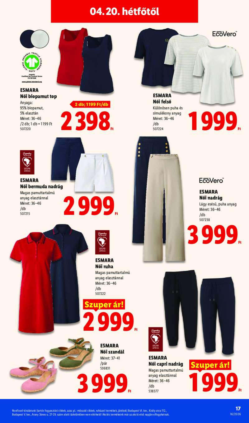 Lidl Érvényes 04.16-tól 17 oldal