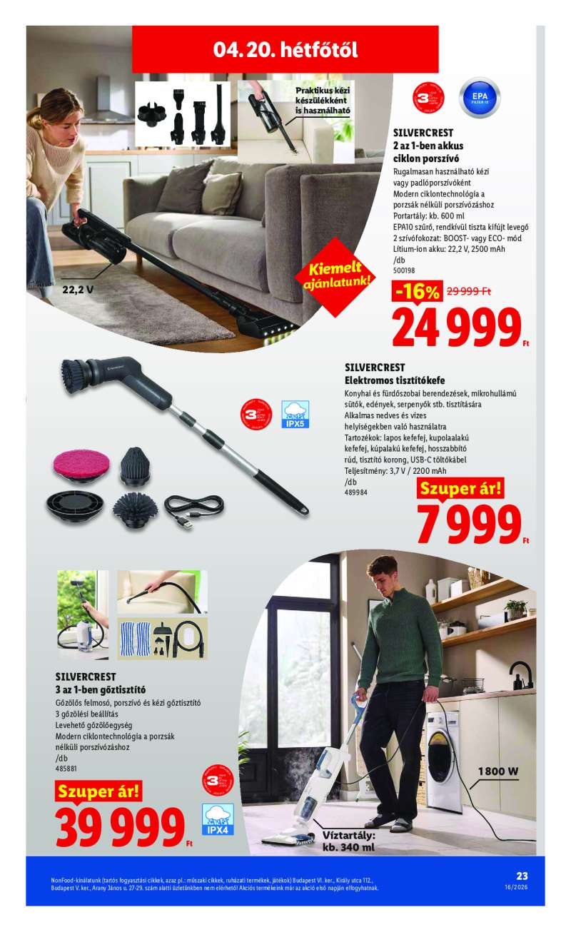 Lidl Érvényes 04.16-tól 23 oldal