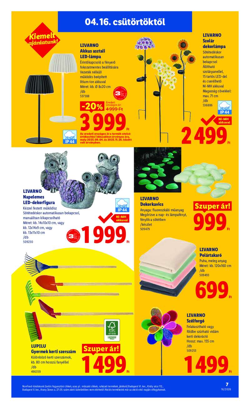 Lidl Érvényes 04.16-tól 7 oldal
