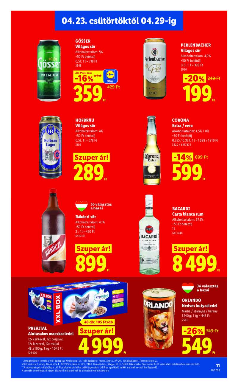 Lidl Érvényes 04.23-tól 11 oldal