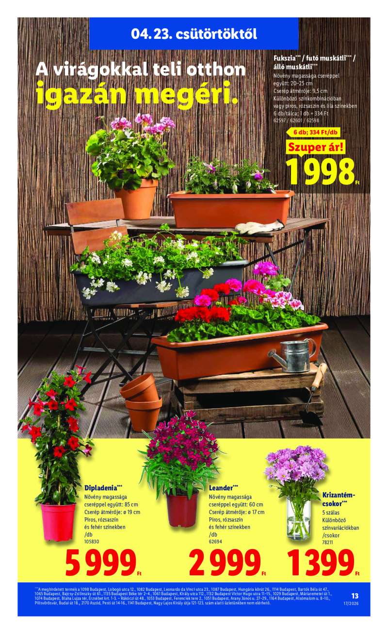 Lidl Érvényes 04.23-tól 13 oldal