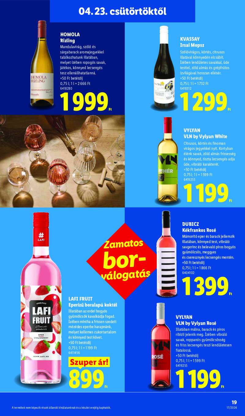 Lidl Érvényes 04.23-tól 19 oldal