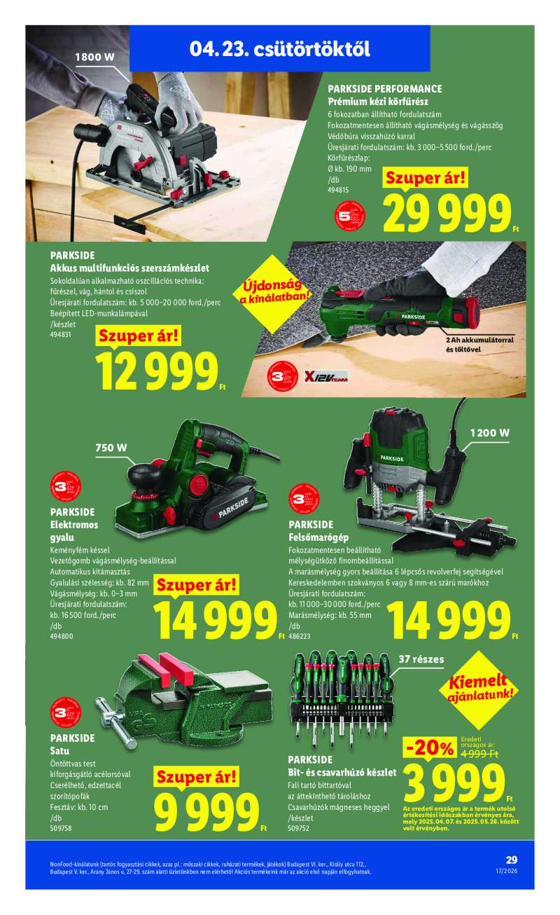 Lidl Érvényes 04.23-tól 29 oldal