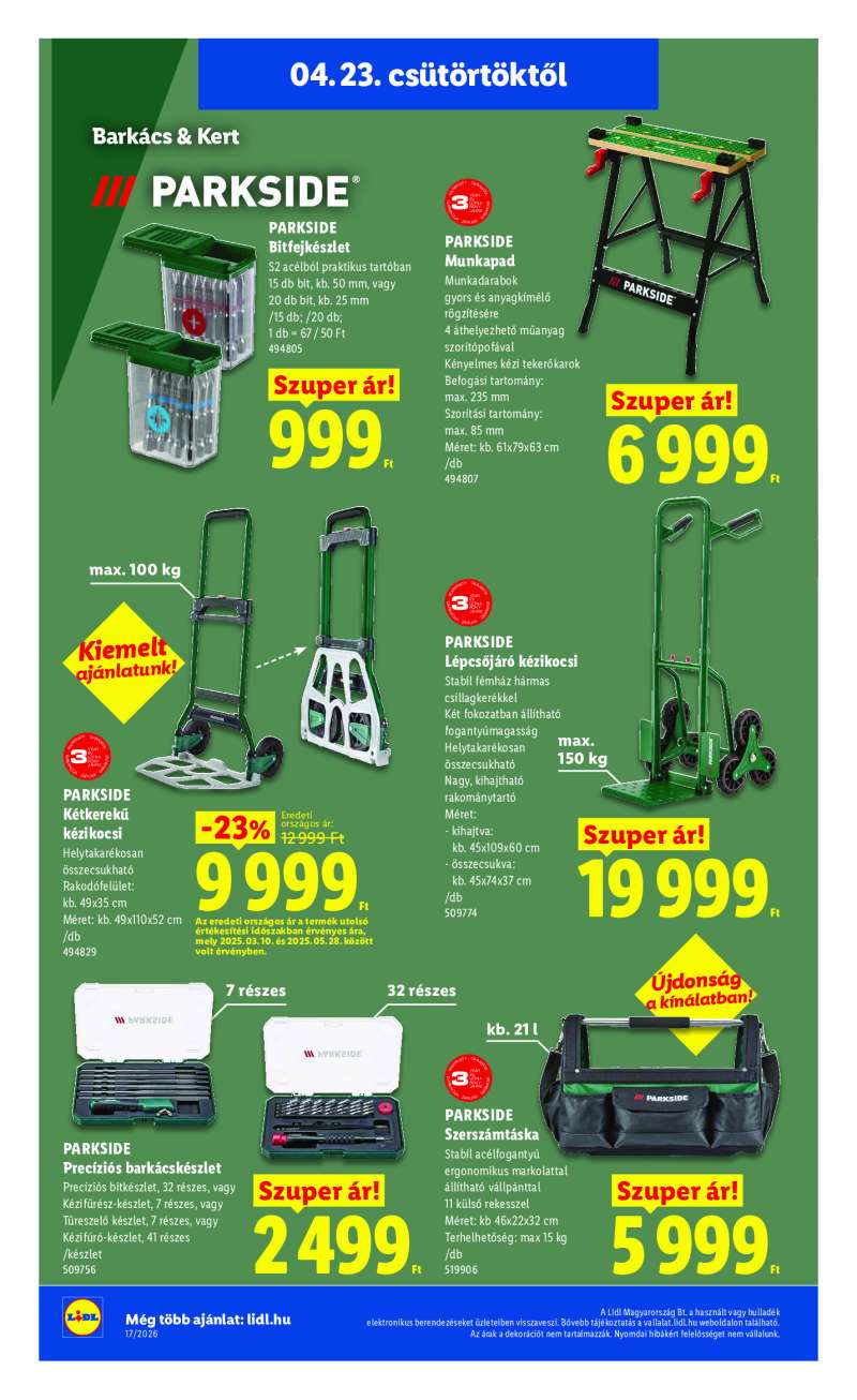 Lidl Érvényes 04.23-tól 30 oldal