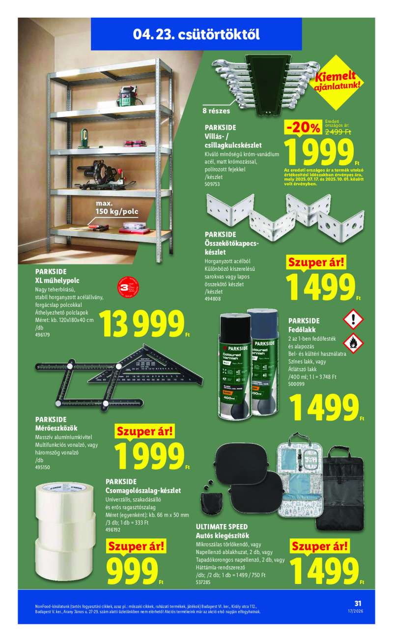 Lidl Érvényes 04.23-tól 31 oldal