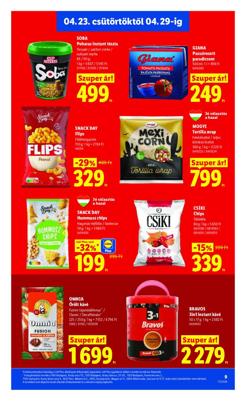 Lidl Érvényes 04.23-tól 9 oldal