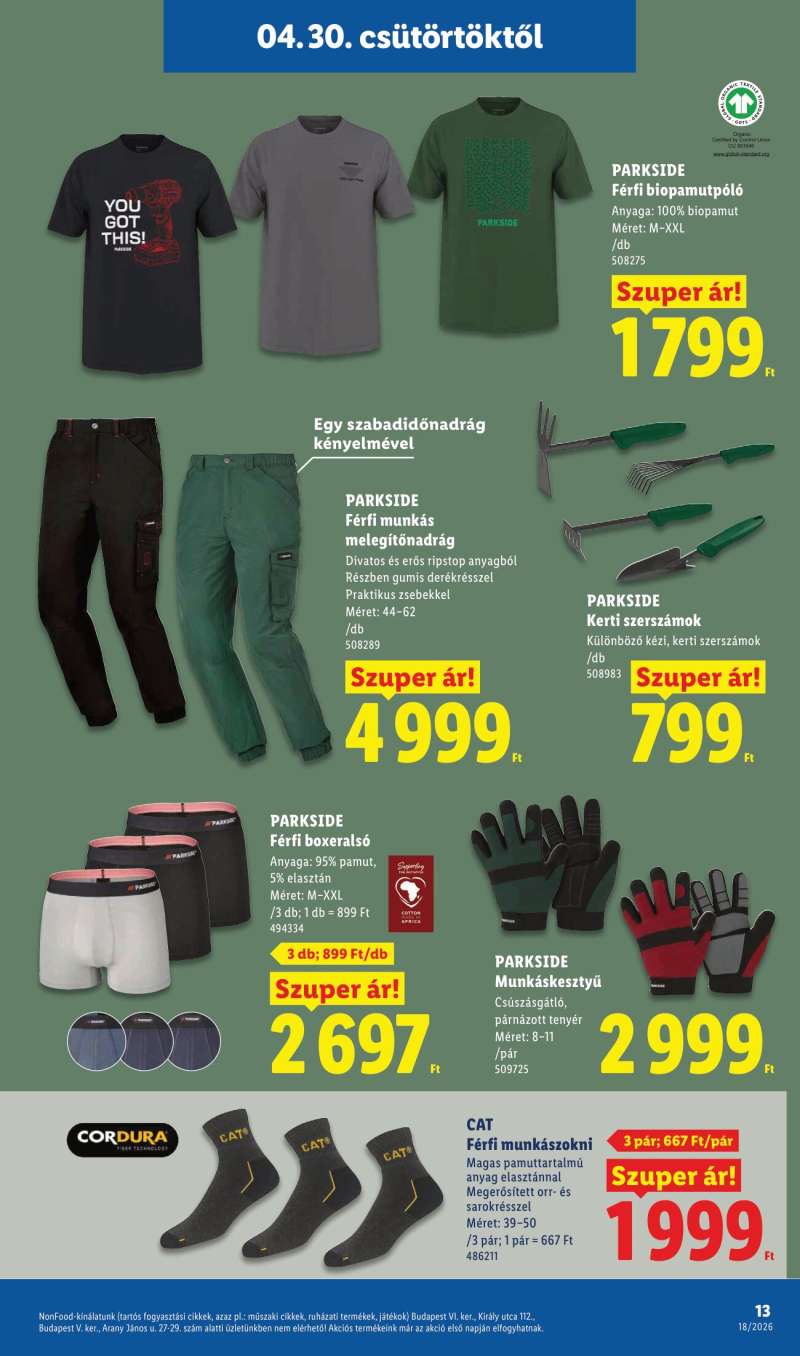 Lidl Akciós Újság NonFood 13 oldal