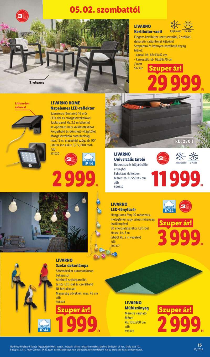 Lidl Akciós Újság NonFood 15 oldal